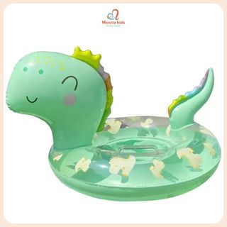 Phao bơi Dinosaur Sitting Ring hình khủng long cho bé 12M+, phao ngồi trẻ em an toàn - Monnie Kids