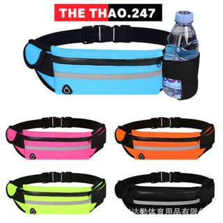 Túi Đeo Hông Bụng Chạy Bộ Đựng Điện Thoại, Đai Đeo Bụng Chạy Bộ Kèm Lỗ Luồn Tai Nghe Chống Nước 55K