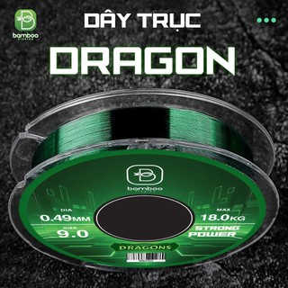 Dây cước câu cá trục câu đài bamboo dragons 100m chất liệu nylon cao cấp