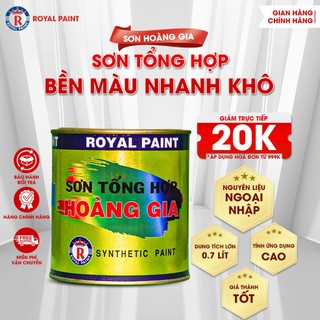 Sơn Sắt Hoàng Gia, Sơn Dầu Sắt Chống Rỉ Cho Kim Loại, Sơn Tổng Hợp Chất Lượng Cao, Nguyên Liệu Ngoại Nhập, Lon 0.7L