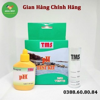 Bộ test kiểm tra PH nước - Hộp test PH hãng TMS cho thủy sinh, tép cảnh, tôm cá