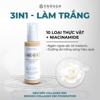 Kem nền collagen 3in1 enough collagen 3in1 foundation 100ml #13 #21 #23