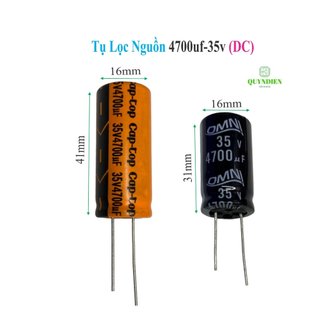 Tụ lộc nguồn tụ hóa phân cực 4700uf-35v (DC) giá 1 tụ - linh kiện điện tử QUỲNH DIỄN