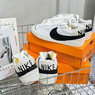 [SẴN AUTH 100%] Giày Nike Blazer Low '77 Jumbo White Black (DQ1470-101/DN2158-101)