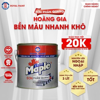 Sơn Phản Quang Cao Cấp MAPLE - Hệ dầu, nhiều màu, loại 3 Lít