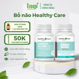 Bổ não Ginkgo Biloba Healthy Care Úc