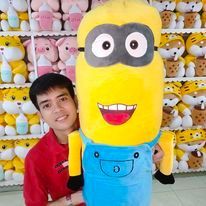 THÚ NHỒI BÔNG MINION GỐI ÔM HÌNH MINION (60cm)