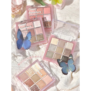  Bảng Phấn Mắt Má Hồng Highlight 2 Tầng GOGO TALES 9 Ô Kèm Má Hồng & Highlight Glaze Light Dream (GT663)