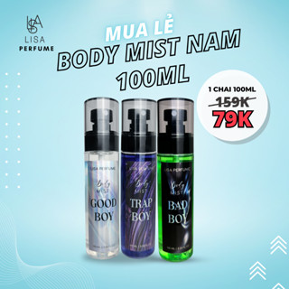 body mist lisaperfume chính hãng nam,nữ. xịt thơm toàn thân lưu hương lâu 6-8h. body mist giúp cơ thể thơm dịu nhẹ.