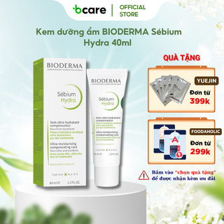 Kem dưỡng ẩm BIODERMA Sébium Hydra 40ml giúp nuôi dưỡng, làm dịu phục hồi da
