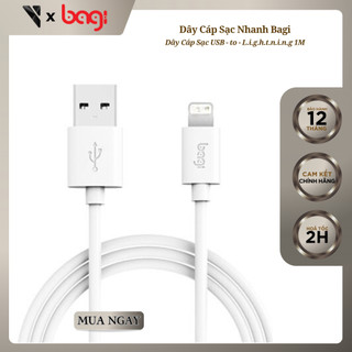Cáp sạc nhanh usb to type l.i.g.h.t.n.i.n.g bagi dây dài 1m
