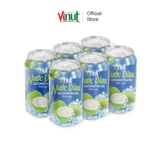 Nước ép dừa, nước ép trái cây tươi vinut. lon 330ml.