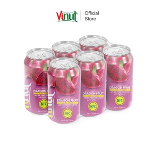 Nước ép thanh long, nước ép trái cây tươi vinut . lon 330ml.