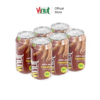 Nước ép me, nước ép trái cây tươi vinut . lon 330ml.