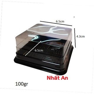 Khay trung thu đế đen 100g (Loại mỏng) - 50 cái