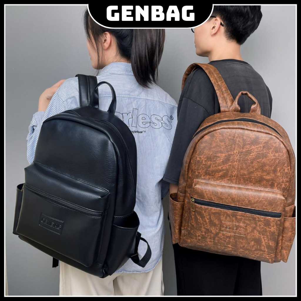 Balo da đi học 5 mặt chống sốc GENBAG balo nam nữ có ngăn bí mật phong cách Hàn Quốc BL29