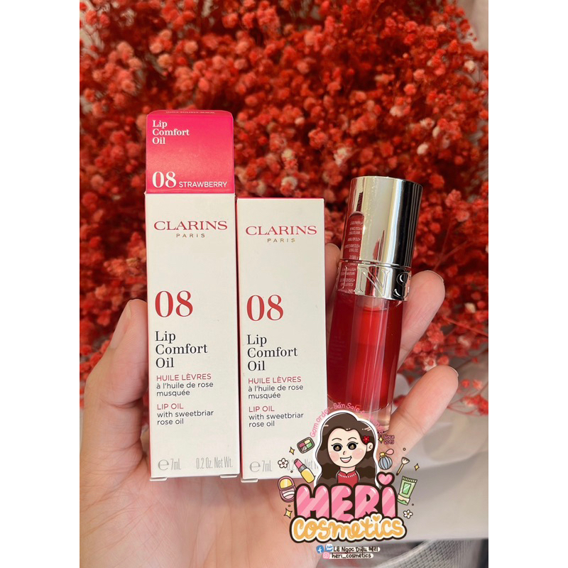 [Săn Sale]Son Dưỡng Có Màu Clarins Màu 08 Red Cherry Fullbox