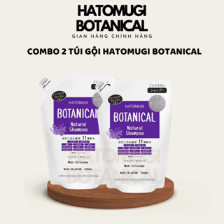  COMBO 2 TÚI DẦU GỘI HATOMUGI BOTANICAL NHẬT BẢN 