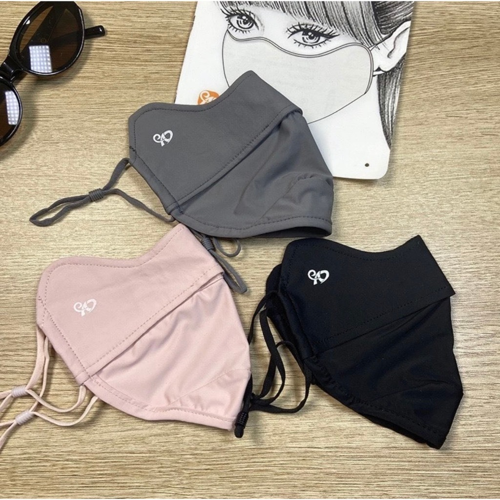 Khẩu trang chống nắng chống tia UV chất liệu bằng lụa mềm mịn mát thông thoáng KT03 (Hàng Loại 1)