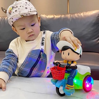  Đồ Chơi Cậu Bé Shiper - Cậu Bé Đạp Xe 3 Bánh Bốc Đầu và Xoay 360 Độ Vui Nhộn Có Đèn Led Hấp Dẫn Cho Bé 