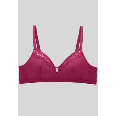 Áo ngực nữ 209-3067 ren, không gọng, mút mỏng, cúp xéo