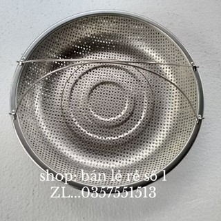 Rá inox có quai, rá hấp, rá để rau, để hoa quả bằng inox.