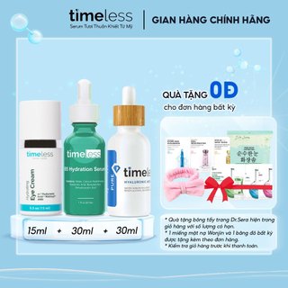 Combo serum vitamin b5 dưỡng ẩm phục hồi da + kem mắt + serum ha 100% pure dưỡng ẩm 30ml