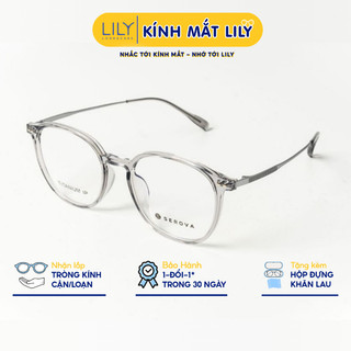 Gọng kính cận nam nữ LILYEYEWEAR chất liệu nhựa chắc chắn màu sắc kiểu dáng thời trang 036