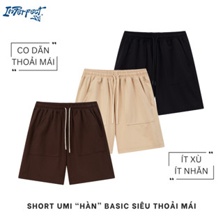 IMPERFECT - QUẦN SHORT UMI HÀN BASIC CO DÃN THOẢI MÁI, ÍT XÙ NHĂN, BAO GIẶT MÁY