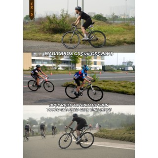 (Tặng Nhiều Đồ) Xe đạp Fixed Gear Magicbros CX5 Plus + bản mới khung nhôm