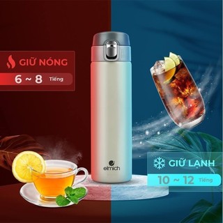 Bình giữ nhiệt inox Elmich EL-8295 Dung Tích 500ml, INOX 304, nắp bật tiện lợi - Chính hãng