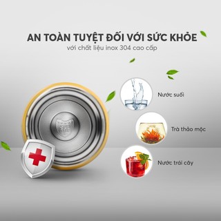 Bình giữ nhiệt inox Elmich EL-8295 Dung Tích 500ml, INOX 304, nắp bật tiện lợi - Chính hãng