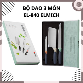 Bộ dao inox 3 món đóng hộp elmich el - 8410