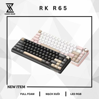 Bàn phím cơ không dây rk r65 3 mode | full phím | hotswap | rgb | layout 65% - hades.gear
