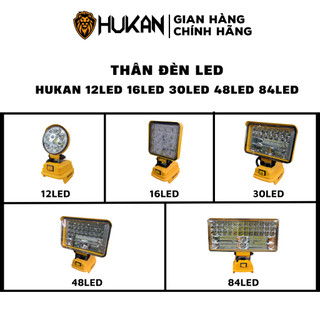 Thân bóng đèn LED dùng pin HUKAN siêu sáng sử dụng chân pin phổ thông 4cm