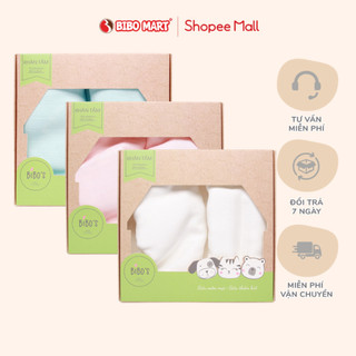 Hộp 2 khăn tắm đa năng Bibo's sợi tre mềm mịn, thấm hút tốt, kháng khuẩn có kích thước 77*77cm