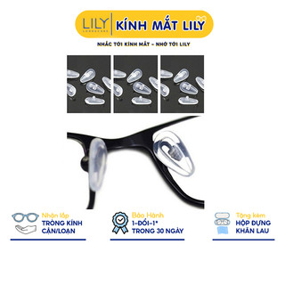 Set hộp đệm mũi kính LILYEYEWEAR chất liệu silicon nhẹ nhàng êm ái tạo cảm giác thoải mái và dễ chịu
