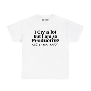 Áo Phông T-shirt I Cry A Lot But I am So Productive It's An Art Taylor Swift - Khóc Nhiều Nhưng Làm Việc Siêu Chăm Chỉ