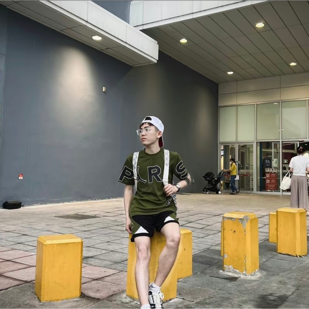 Áo Nam Nữ JOR.DAN PARIS Xanh Rêu Hottred 2024 Chất Liệu Cotton Cao Cấp Thoáng Mát 99 | BigBuy360 - bigbuy360.vn