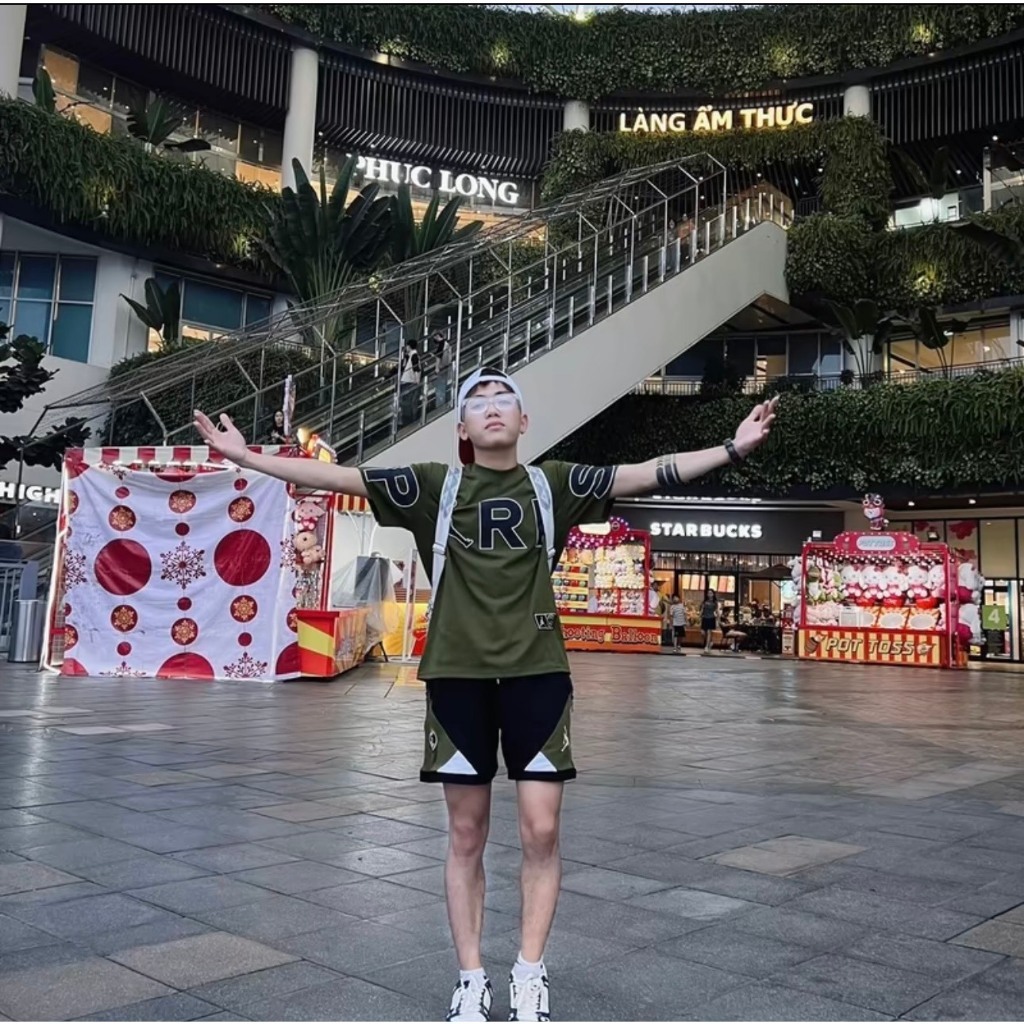 Áo Nam Nữ JOR.DAN PARIS Xanh Rêu Hottred 2024 Chất Liệu Cotton Cao Cấp Thoáng Mát 99