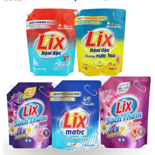 Túi nước giặt LIX 3.2kg  đa dạng mùi hương, sạch sâu, giúp quần áo lưu hương thơm cả ngày