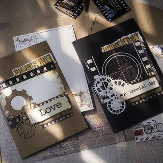 Thiệp handmade Vintage Film [CÓ THỂ THAY ĐỔI CHỦ ĐỀ, THÔNG ĐIỆP]