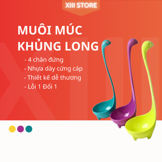 Muôi nấu ăn tự đứng, muôi nấu canh muôi nhiều màu, muôi nấu dễ thương dùng để nấu ăn