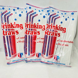 Ống hút trắng bẻ cong