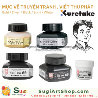 Mực vẽ Manga , Mực bút chấm mực Kuretake Sumi / Black / White