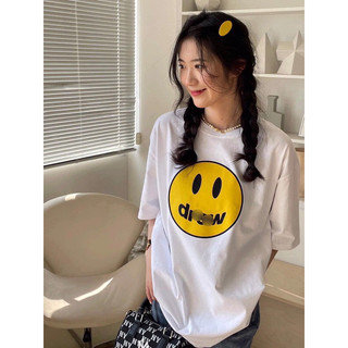 Áo Thun D-rew Mặt Cười cotton 2 chiều hottrend 2024 vải 100% cotton - hàng full bọc tag