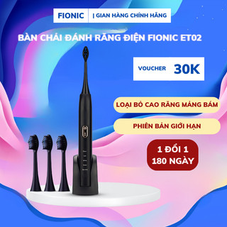 Bàn chải đánh răng điện lông mềm máy tự động sonic x7 fionic et02 loại bỏ cao răng, mảng bám, phiên bản giới hạn