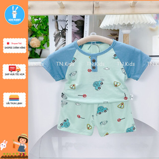 , Đồ bộ cho trẻ vải mềm có cổ nút áo cho bé trai và bé gái mặc tiện lợi, UCHI23