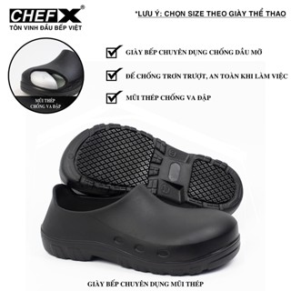 [SẴN HÀNG] Giày Đầu Bếp chất liệu Eva đế chống trơn trượt, chống dầu mỡ tuyệt đối