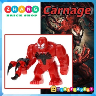 Đồ chơi Xếp hình Carnage đại chiến Venom Symbiotic Spider Man người nhện Minifigures Bigfigures Xinh XH891